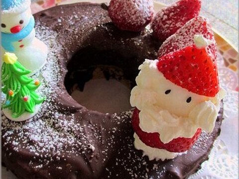 クリスマスケーキはバームクーヘンとチョコで！